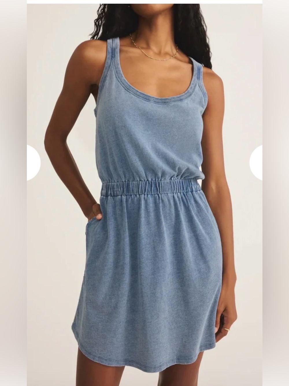 NWT Z Supply Keegan Jersey "Denim" Dress. Size XS